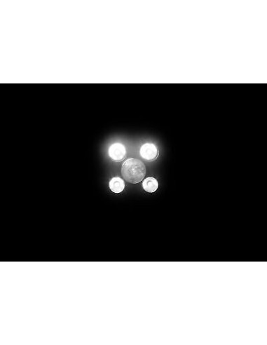 Work lamp 4xLED + 1xLED convex lens
