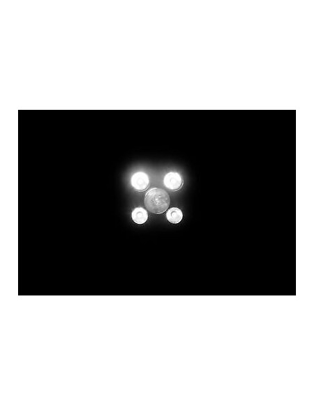 Work lamp 4xLED + 1xLED convex lens