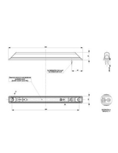 Seitenmarkierungsleuchte LD-473  Rot 12/24V 2