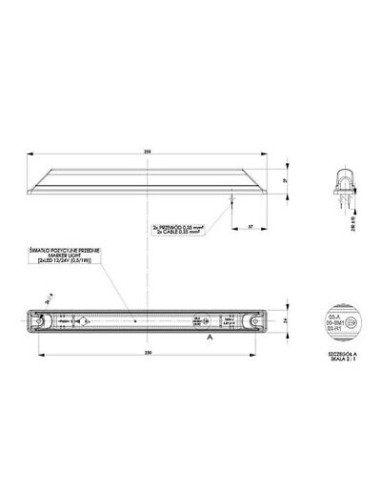 Seitenmarkierungsleuchte LD-473  Rot 12/24V
