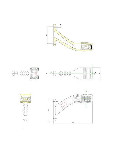 Seitenmarkierungsleuchte LED links