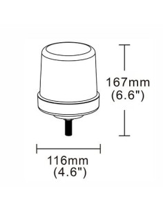 Warning lamp 36x LED R65 R10 screw 4 flashes 2