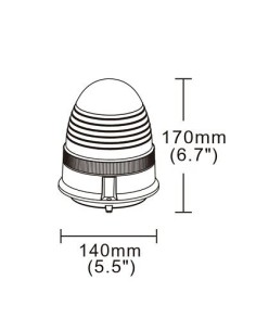 Warning lamp 24x LED R65 R10 magnet 4 flashes 2
