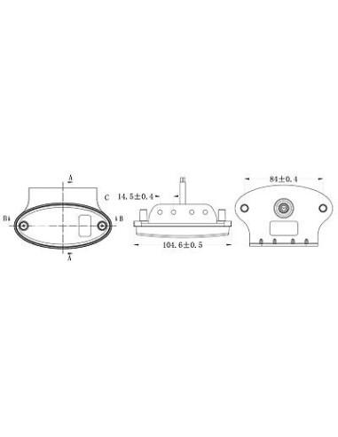Seitenmarkierungsleuchte LED 1224V KMR2 mit Aufhänger