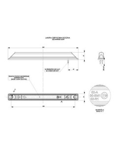 Seitenmarkierungsleuchte Orange LD562 lange 12/24V 2