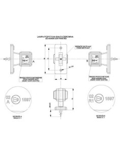 Seitenmarkierungsleuchte 12/24V rot + weiß links LD450 2