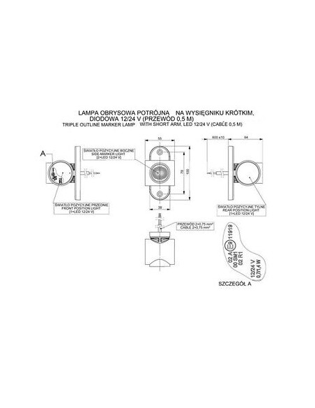 Seitenmarkierungsleuchte LD 2040