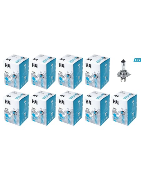 10x H4 Glühbirnen Lampen Glühlampen Autolampen P43t 12V 60/55W UV Filter E4