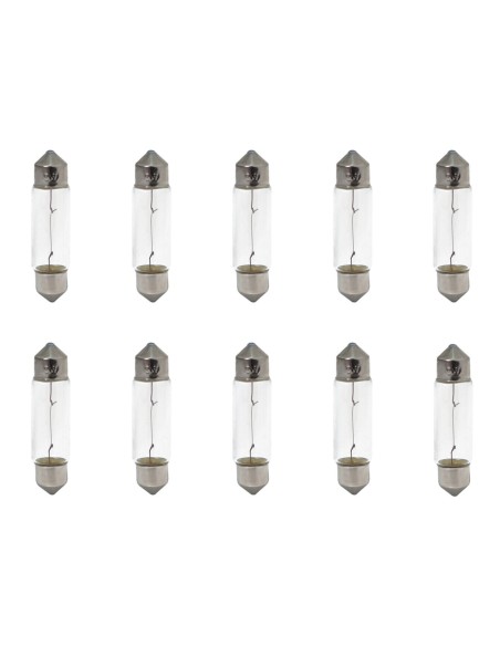 10x C5W Glühbirnen Lampen Glühlampen Autolampen 11x36 SV8.5 12V 5W E4