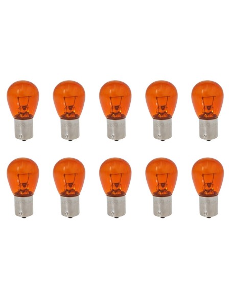 10x PY21W Glühbirnen Lampen Glühlampen Autolampen BAU15s 12V 21W E4 orange amber