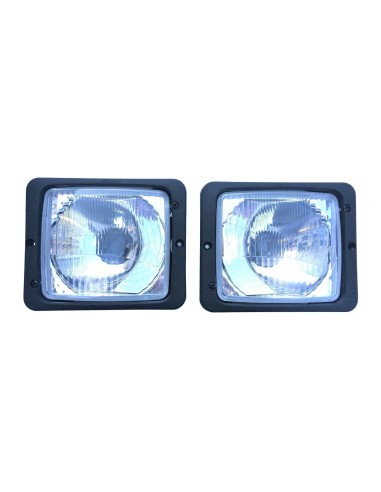 2x Scheinwerfer 12V 24V R2 E20 IP54 Traktor Schlepper IHC Fendt Farmer Favorit