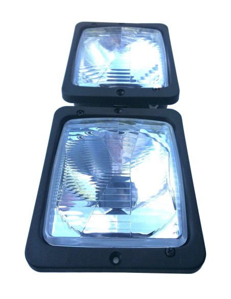2x Scheinwerfer 12V 24V R2 E20 IP54 Traktor Schlepper IHC Fendt Farmer Favorit