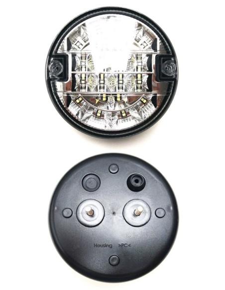 2x LED Rückfahrleuchte Rückfahrscheinwerfer Rund ø140 E4 für Anhänger LKW PKW