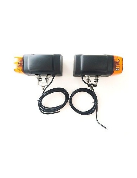2x Scheinwerfer Blinker 12V Baumaschinen Schlepper Bagger Schneeräumer Radlader