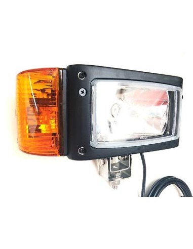 2x Scheinwerfer Blinker 12V Baumaschinen Schlepper Bagger Schneeräumer Radlader