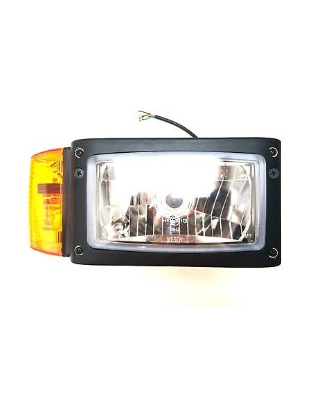 Scheinwerfer m. Blinker Rechts 12V f. Radlader Baumaschinen Schlepper Bagger JCB