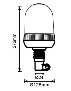 Warnleuchte 24xLED*3W R65 R10 flex 2