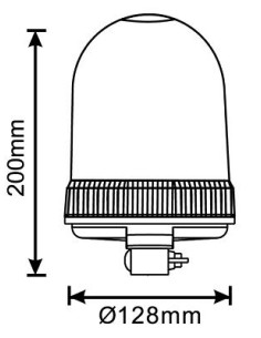 Warnleuchte 24x LED*3W R65 R10 Wechsel 2