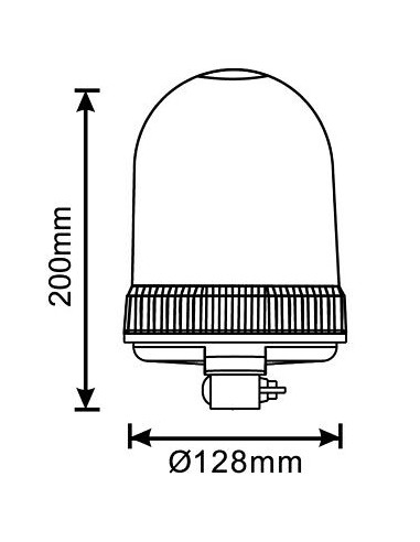 Warnleuchte 24x LED*3W R65 R10 Wechsel