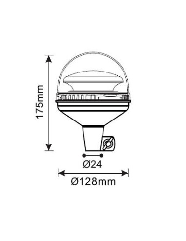 Warnleuchte 45xLED*3W R65 R10 wechseln