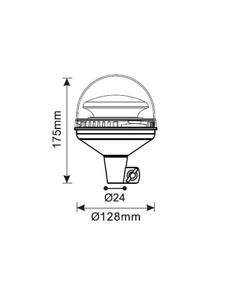 Warnleuchte 45xLED*3W R65 R10 wechseln