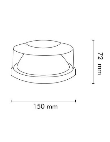 Warnleuchte LED OCTAGON II R65 R10 mit Magnet