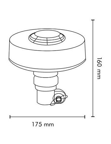 Warnleuchte LED UFO II R65 R10 mit Flex