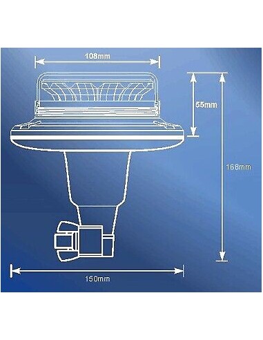 Warnleuchte 12xLED 10W R65 R10 flex