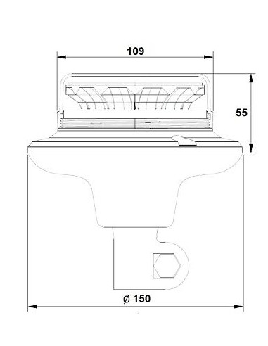 Warnleuchte 12xLED 10W R65 R10 flex