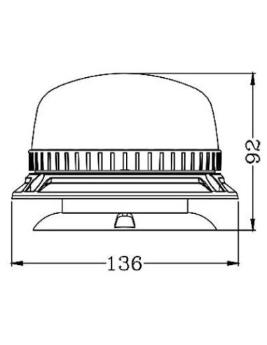 LED-Warnleuchte TruckLED OPTI 36x LED magnetisch