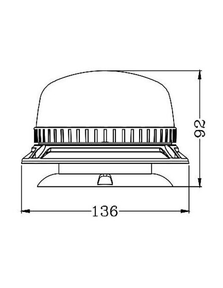 LED-Warnleuchte TruckLED OPTI 36x LED magnetisch