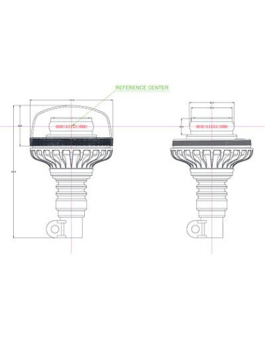 LED-Warnleuchte TruckLED OPTI 36x LED flex