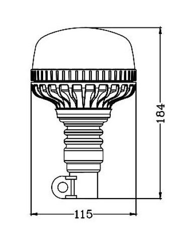 LED-Warnleuchte TruckLED OPTI 36x LED flex