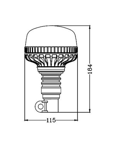 LED-Warnleuchte TruckLED OPTI 36x LED flex
