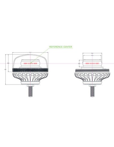 LED-Warnleuchte TruckLED OPTI 36x LED-Bolzen