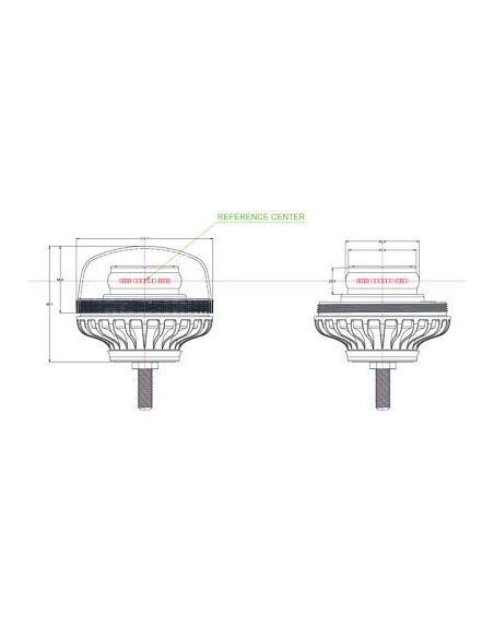 LED-Warnleuchte TruckLED OPTI 36x LED-Bolzen