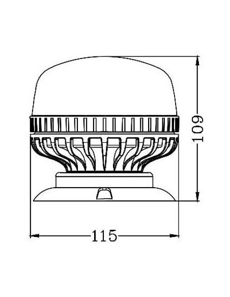 LED-Warnleuchte TruckLED OPTI 36x LED magnetisch