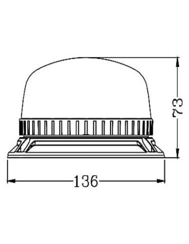 LED-Warnleuchte TruckLED OPTI 36x LED 3x Schraube