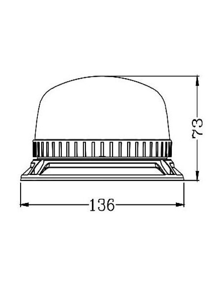 LED-Warnleuchte TruckLED OPTI 36x LED 3x Schraube