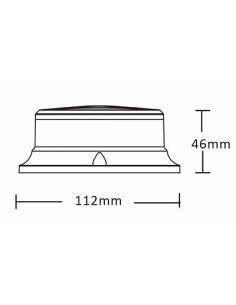 LED-Warnleuchte PICO LED orange Magnetfuß R10 2