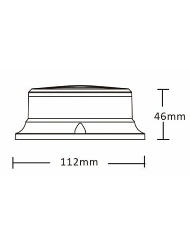 LED-Warnleuchte PICO LED orange Magnetfuß R10
