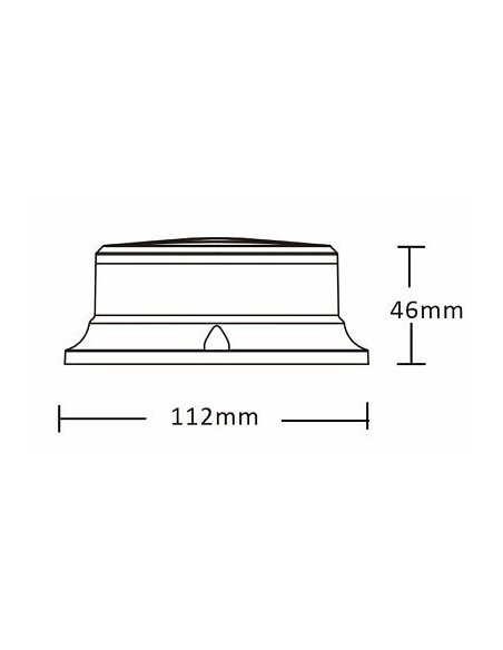 LED-Warnleuchte PICO LED orange Magnetfuß R10