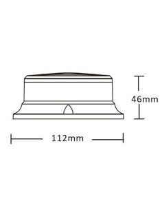 LED-Warnleuchte PICO LED blue mag R10 R65 2