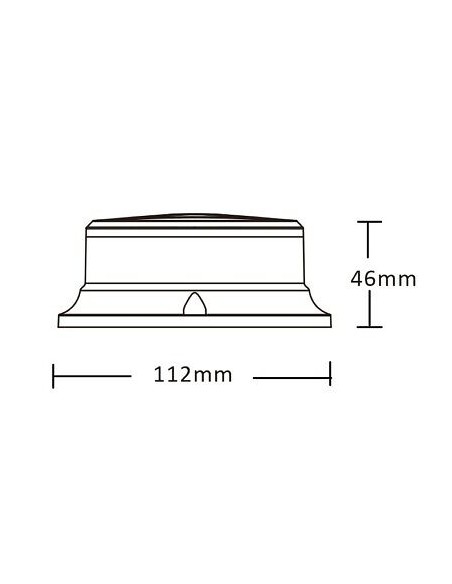LED-Warnleuchte PICO LED blue mag R10 R65