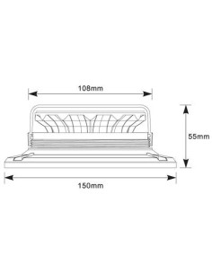 Warnleuchte 12xLED 10W R65 R10 Magnet 2