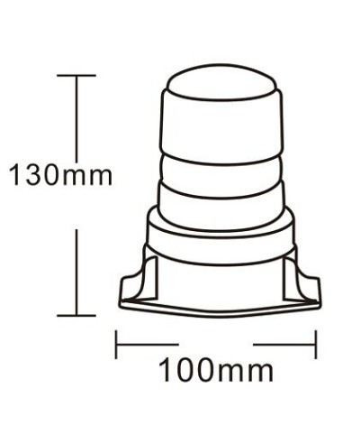 LED-Rundumkennleuchte 10-110V R10
