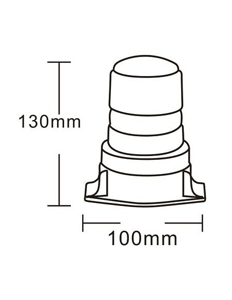 LED-Rundumkennleuchte 10-110V R10