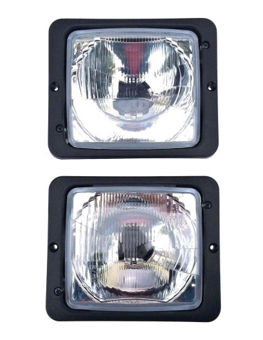 2x Scheinwerfer Fernlicht Abblendlicht H4 172x142mm Traktor Zetor Atlas Fendt