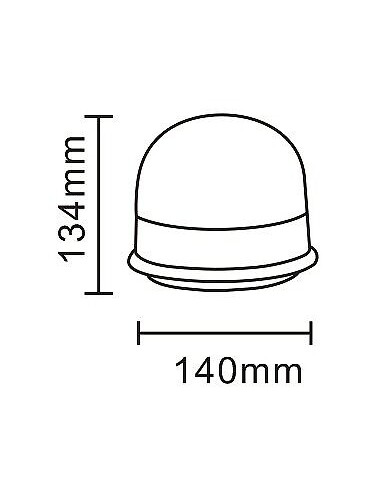 Warnleuchte 12xLED R65 R10