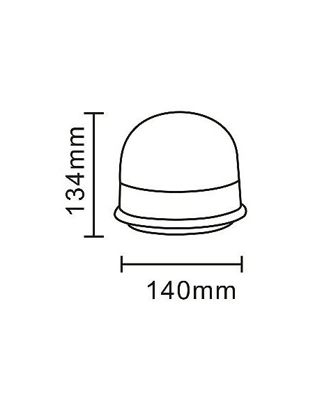 Warnleuchte 12xLED R65 R10